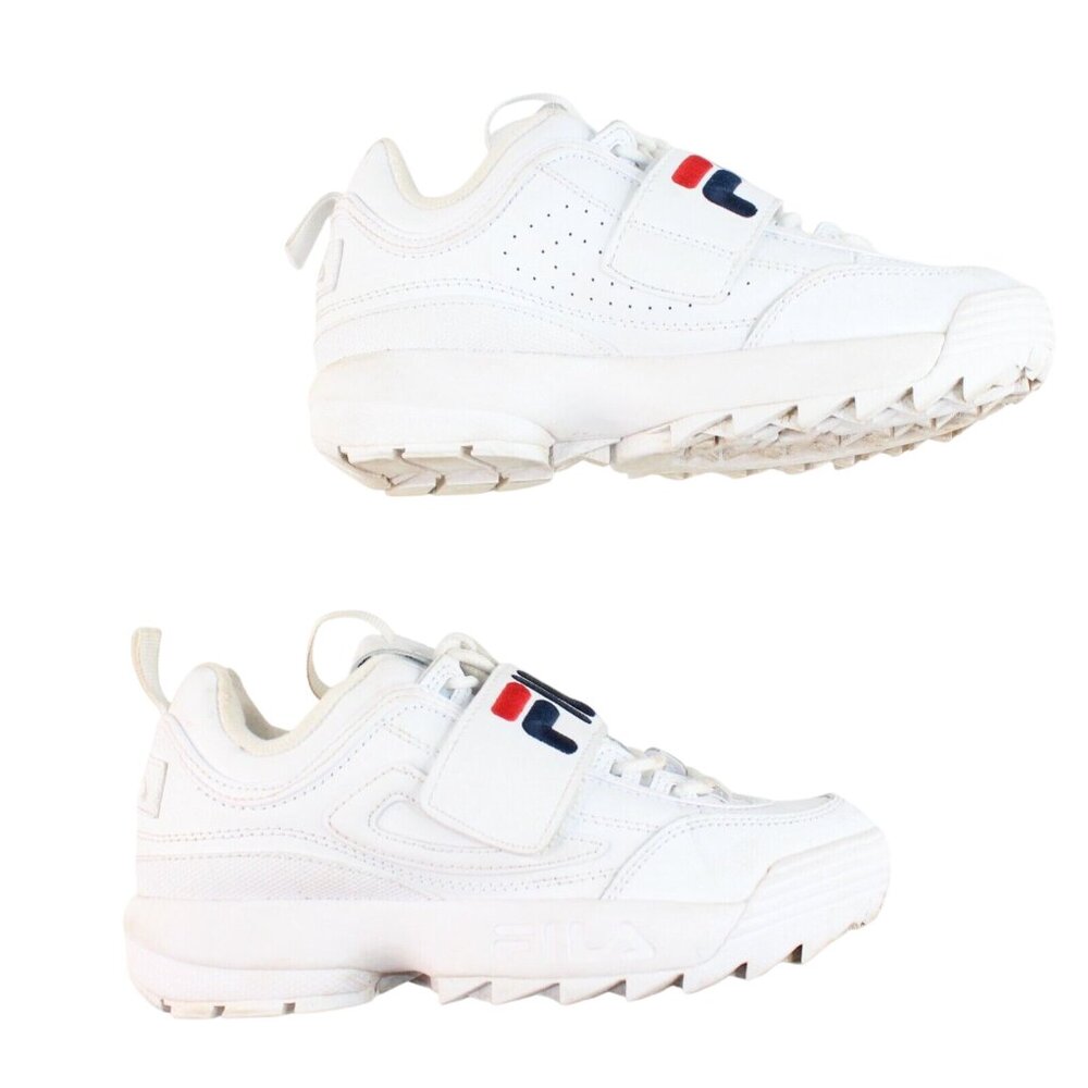 Vintage Fila Disruptor II Applique Youth Sz 3 Retro Y2K Sneakers 3XM00807-125 - Picture 5 of 10